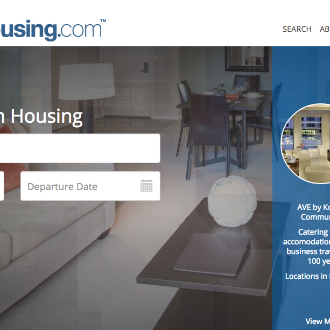 CorporateHousing.com screenshot